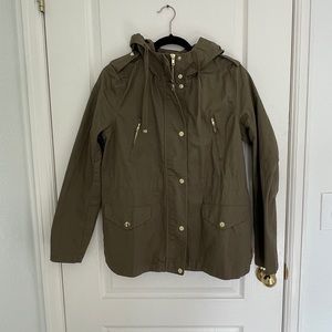 Olive Green Lightweight Utility Jacket - Large